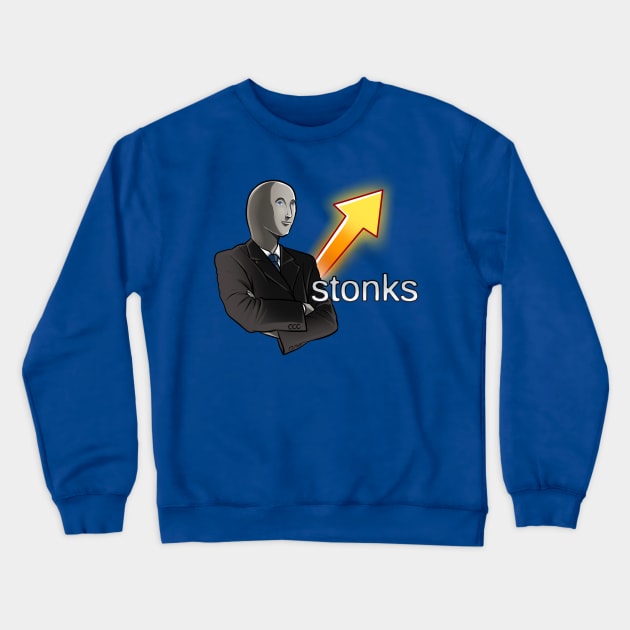 Stonks Crewneck Sweatshirt by NikiP